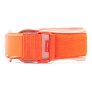 Cintura di sollevamento pesi arancione personalizzabile