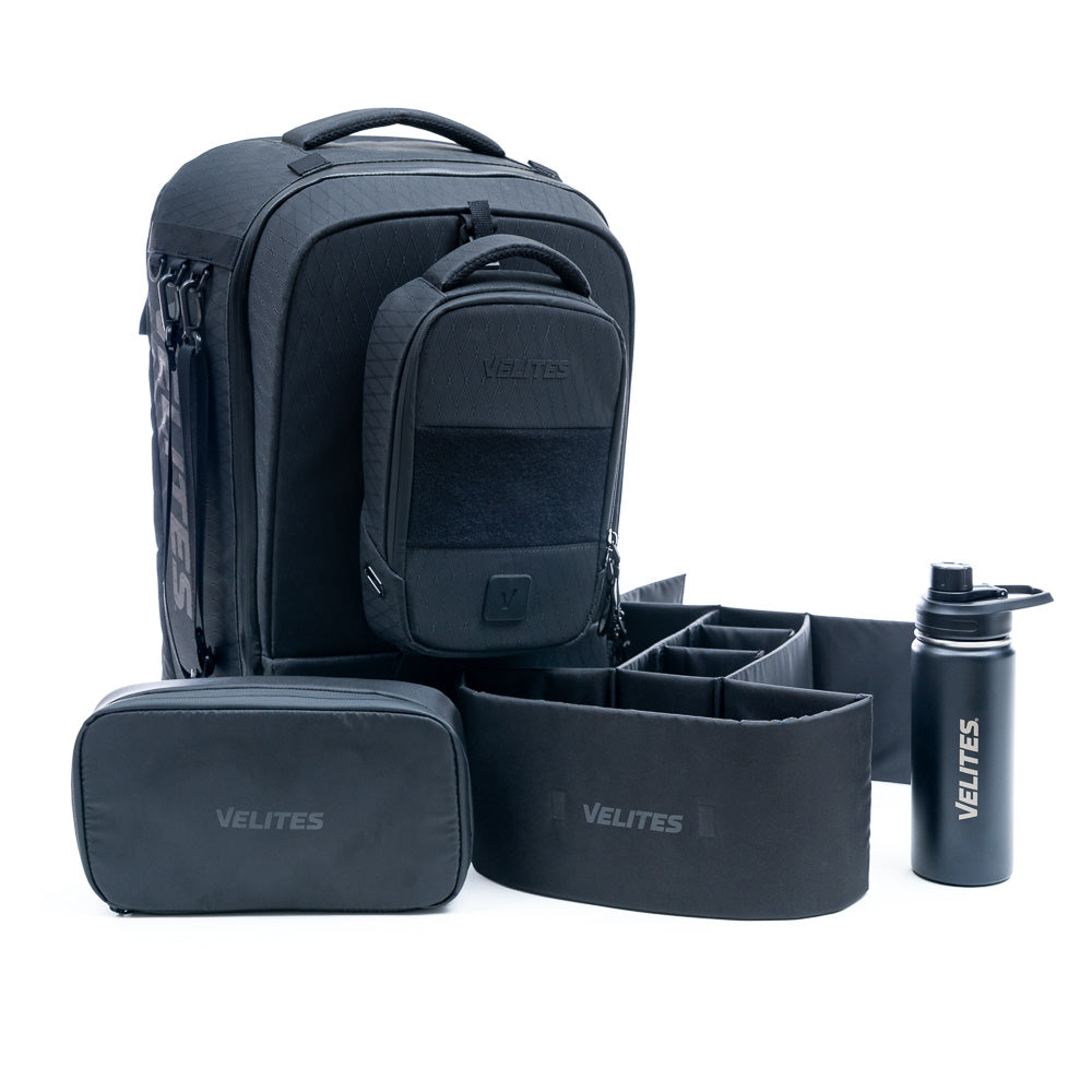 Pack ﻿Rucksack Storm Duradiamond Anthracite + I﻿sotherme Flasche + Trennvorrichtung + Kulturbeutel﻿ +