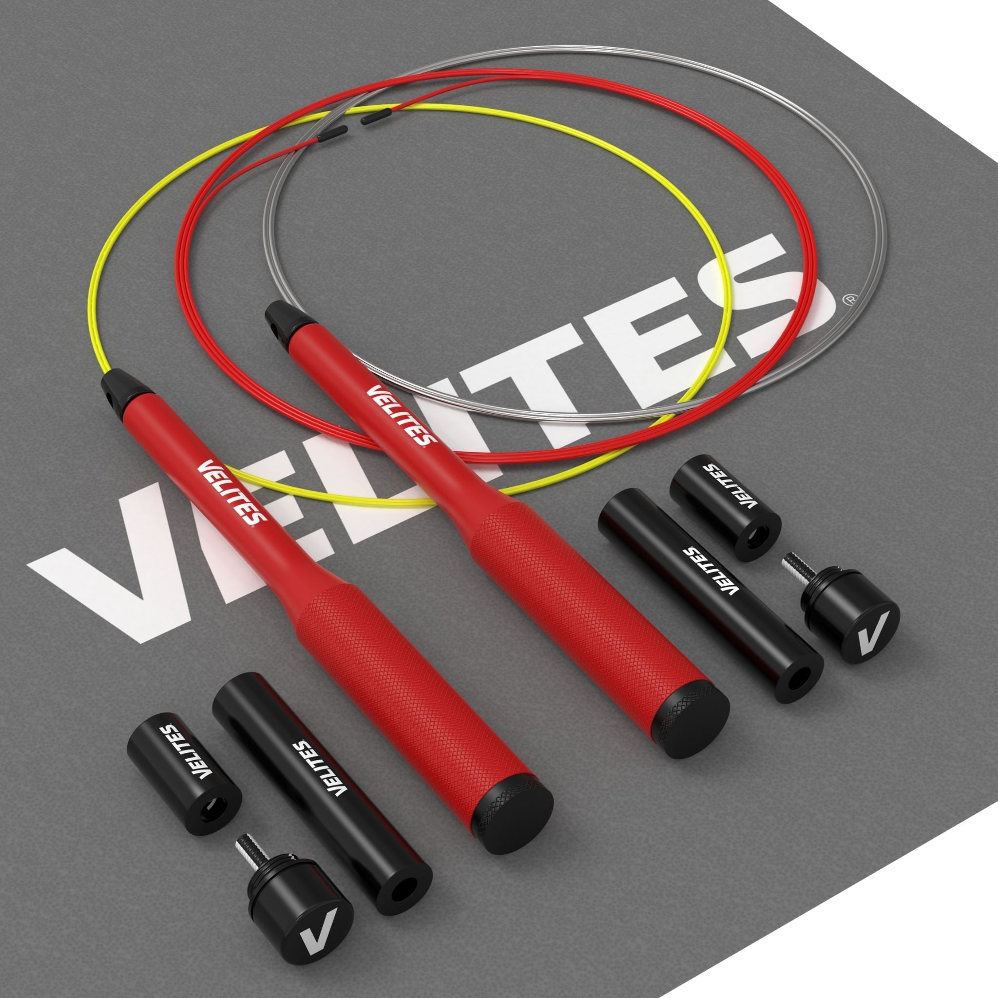  Skipping Rope for Crosstraining Vropes Fire 2.0 by VELITES   Weighted Speed Rope for Double Unders [Weights Not Included]. Also for  Fitness Boxing and MMA : Sports & Outdoors
